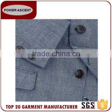 New 2017 European Polyester Viscose Denim Fashion Custom Made Jacket Latest Suit Styles For Men photo-3