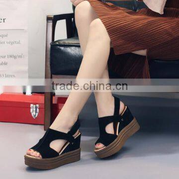 zm50101b summer lady pu sandal flange women height increasing shoes