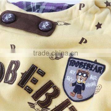 S33024W Spring Fleece Turtleneck Swearshirts Toddlers Children Cartoon Hoodies photo-4