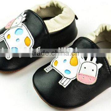 Cute Animal Prints Soft Leather Baby Boys Shoes photo-2
