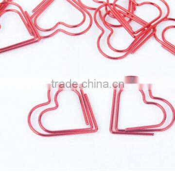 Heart Shape Planner Clip Stainless Steel Plating Paper Clip photo-3