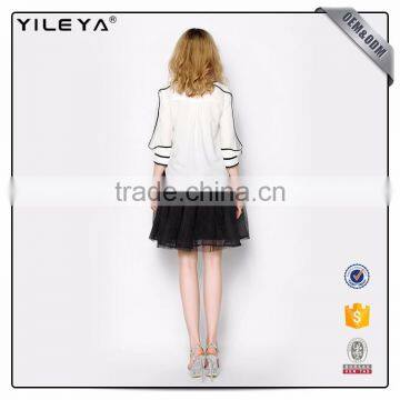 New Fashion Chiffon Blouse 2017,different Types of Fashion Women Blouse Tops Design photo-6