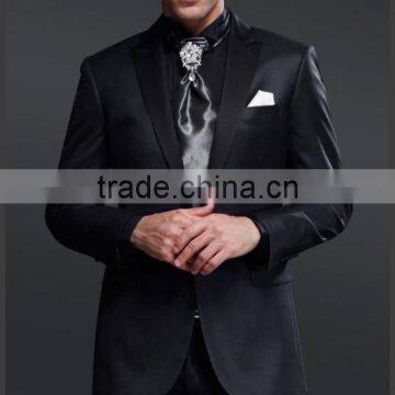 High quality & best workmanship & handsome black men suit for wedding