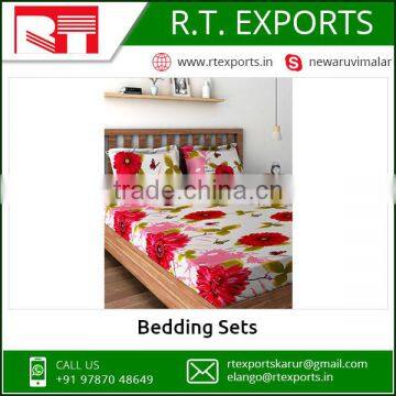 2017 Latest Design Low Price 100% Cotton Bedding Sets Made In India