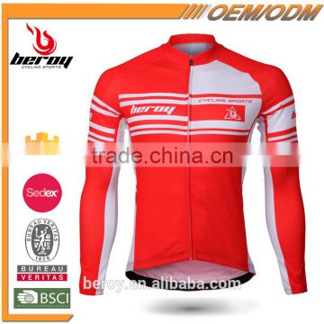 BEROY custom high quality sublimation printing cycling jerseys ,men's long sleeve cycling gear