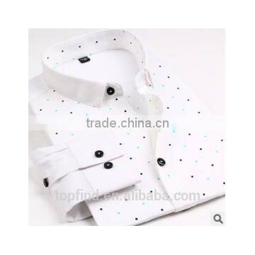 men fashion slim fit long sleeve print causal shirts