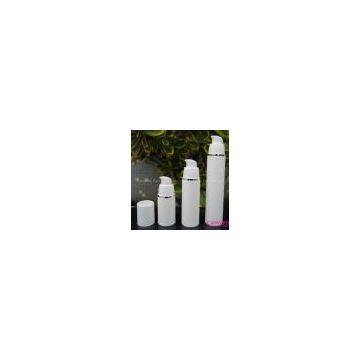 White airless bottle, airless cosmetic bottle, airless pump bottle, airless press bottle, airless pump bottles