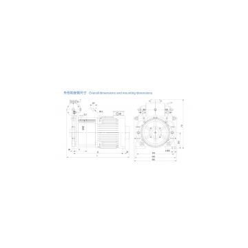 Permanent Magnet Synchronous Traction Machine With 10000kg Shaft Load WTYF250 photo-2
