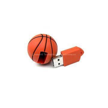 PVC Basketball Shaped USB Key Data Memory Stick For Promotions