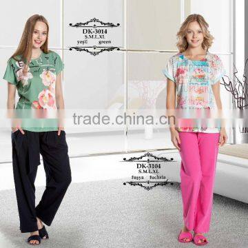 fashionable cotton summer pajama for women Turkish product