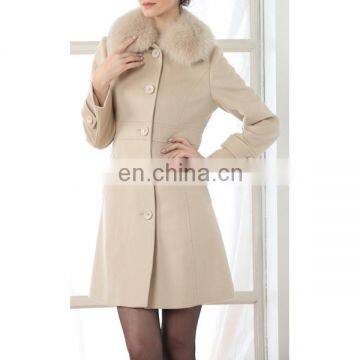 Luxury classic style ladies winter wool coat