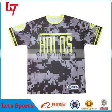 Wholesale dri fit crew neck blank camo t shirts custom