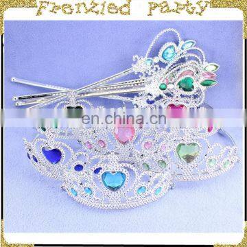 wholesales 2piece plastic fairy wand and crown FGHD-0142