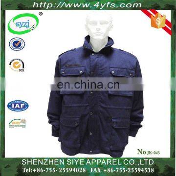 Hot Selling Blue color Men's Casual Jacket with Detachable Linner