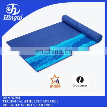 new arrival blue sea printed fancy mats OEM fancy mats beginner printed yoga mat