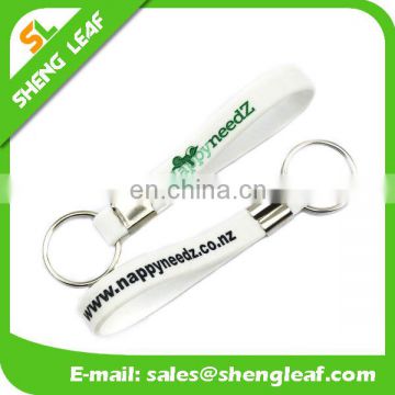 custom silicone keyring, silicone keychain, silicone key holder for sales with printed logo