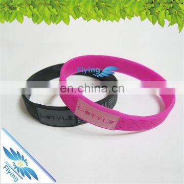 Wristbands Silicone Type Soft Rubber Spory Gift with Branded Name