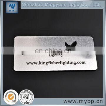 Aluminium Custom Metal Company Logo Nameplate