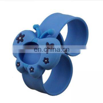 cute custom slap 3d silicone rubber wristband