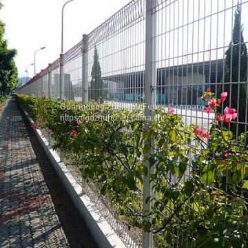 8ft high hot dipped galvanized steel wire mesh BRC fence for sale