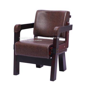 factory sale salon wooden waiting chair MY-008-19