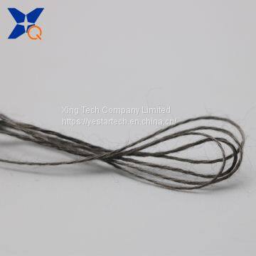 100% 316L stainless steel staple fiber spun yarn 8 micro for glass mold forming industry tape-XTAA181