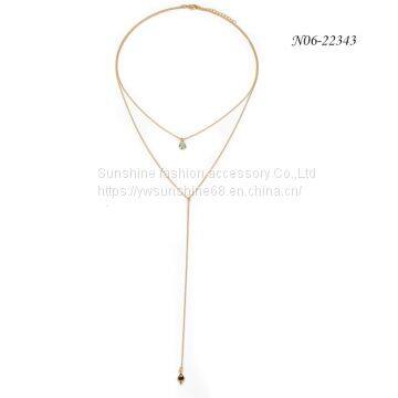 Chain Necklace N06-22343 ， 2019 New Chain Necklace, Simple Style Necklace, Necklace on Sale