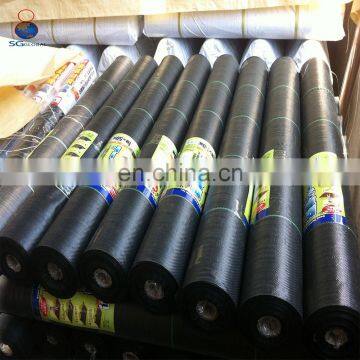 Garden Black Green Woven Polypropylene Landscape Fabric Weed Control