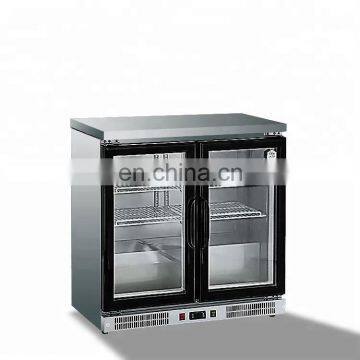 Portable Pizza Equipment Outdoor Refrigerated Salad Prep Table Bar Display Refrigerator Cooler