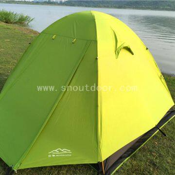 4 Man Dome Tent Waterproof Green Doule Layer For Camping And Hiking