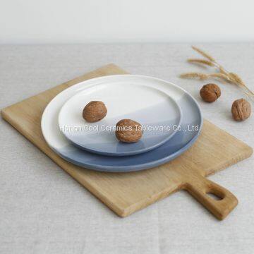 Dinnerware Attractive Grey Wedding Cheap Bulk Ceramic Charger Plates photo-3