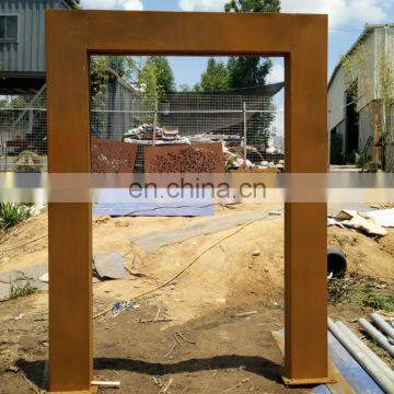 Outdoor Metal Rain Curtain Corten Steel Garden Water Feature