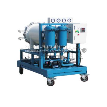 waste oil filtration and remove water portable oil filter unit