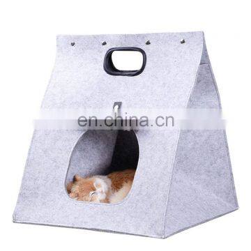 Lovely Felt Pet Dog Cave House Dog Bed Cat Nest photo-4