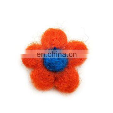 Factory Handmade 1 1/2'' Felt Flowers for Sale