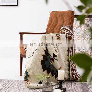 Amazon Hot Sale RAWHOUSE Woven Geometric Vintage Style Bohemian Christmas Blanket photo-3