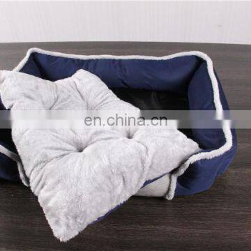 Customized High Quality Dog Bed Soft Pet Cotton Dog Pet Dog Removable Washable 2 in 1 Sofa Bed