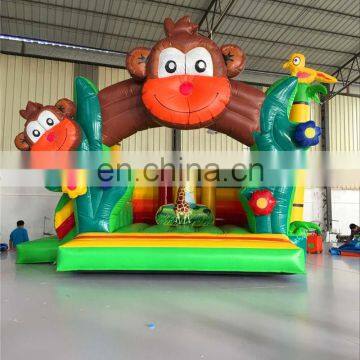 Best Price Popular Inflatable 3 in 1 Combo, Inflatable Forest Tribes Bouncer Slide,Jumping Castle for Kids In Stock photo-6