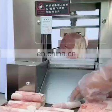 Automatic Frozen Meat Slicer Lamb Fat Cattle Mutton Roll Frozen Meat Cutting Slicer