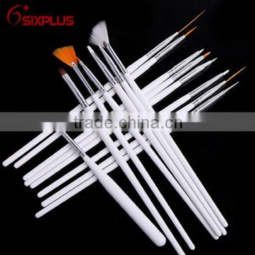 15 Pcs White Acrylic Nail Brush/Nail brushes 15 pcs/Nail brushes tool set                        
                                                Quality Choice