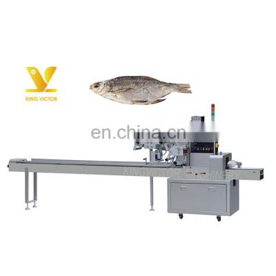 Factory price frozen fish shrink horizontal packing machine for dried salted fish