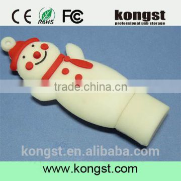 Christmas usb for gift/Rubber Christmas tree usb/Custom cartoon PVC usb flash drive