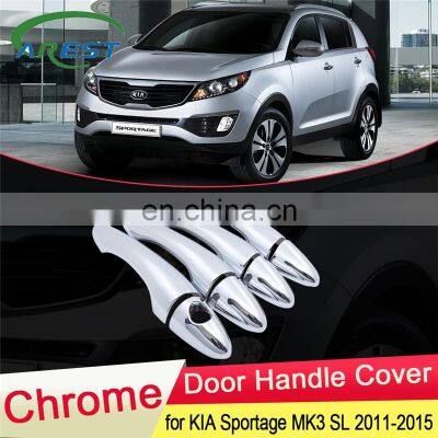 for KIA Sportage MK3 SL 2011 2012 2013 2014 2015 Chrome Door Handle Cover Exterior Trim Catch Car Cap Stickers Accessories ABS