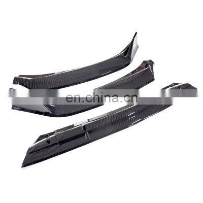For 2018 Vios Yaris Front Bumper Front Lip Tail Trunk Rear Wing Spoiler Lip Rear Diffuser 3PCS photo-2