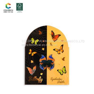 Customize 6 Colors Empty Eyeshadow Palette to Create Your Own Private Label Pink Empty Eyeshadow Palette Case photo-4