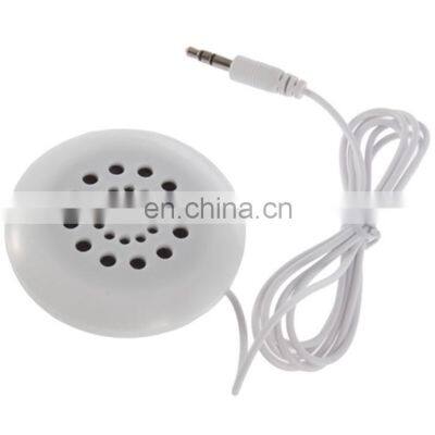 Mini White 3.5mm Pillow Speaker Portable Speaker For MP3 MP4 Player iPod