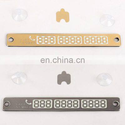 1Pcs Car Sticker Stickers Temporary Cheap Parking Card High Quality Car Parking Card Notification Night Luminous Sucker Plate photo-2