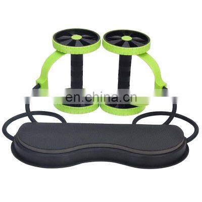 Abdominal Wheel Double-wheel Tensioner Fitness Roller Abdominal Muscle Training Device Multi-functional Abdomen