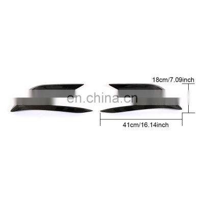 Carbon Fibre Front Bumper Fins Canards for Maserati Ghibli 2018 photo-5