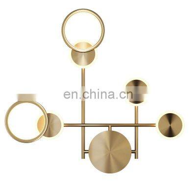 Modern design simple and creative copper led wall lamps for decoration